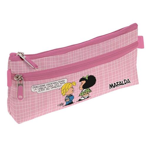 Mafalda  Colección Estuche Escolar Plano, Modelo Belly Button