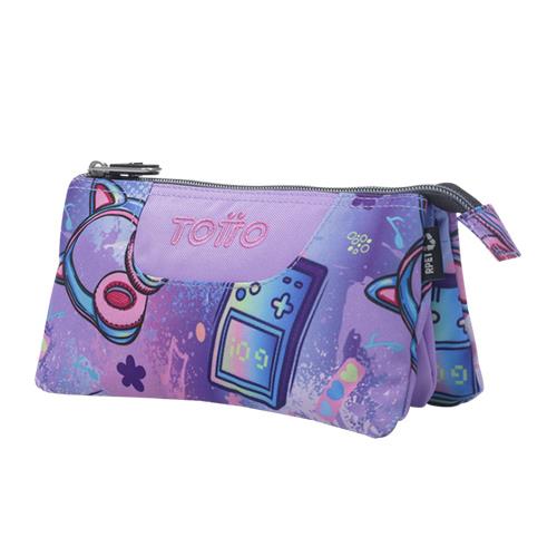 Estuche escolar tres compartimentos Meowsical - Tablero