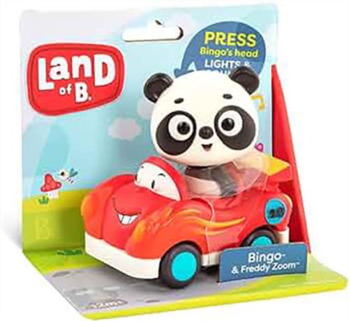 B. Bingo and Freddy Zoom Panda y su coche de carreras