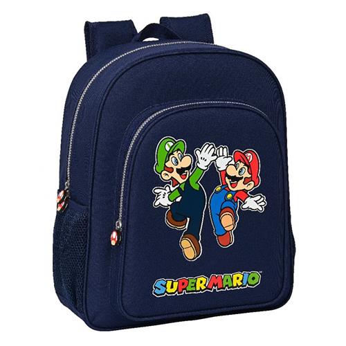 Mochila Junior adaptable a carro SUPER MARIO asa 38 cm