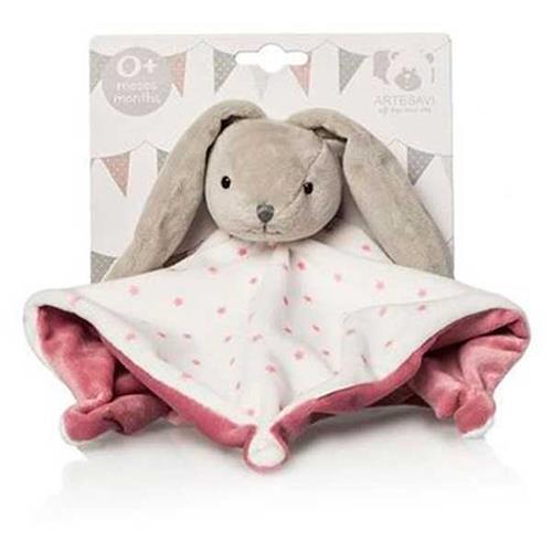 Doudou conejito estrellas sonajero 26 CM rosa