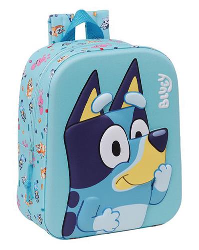 Mochila guardería 3D BLUEY 22x27x10CM