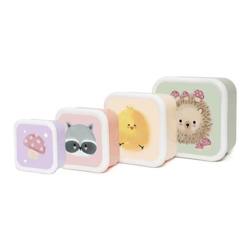 Kawanimals Set 4 Contenedores en 1 Colección Bosque