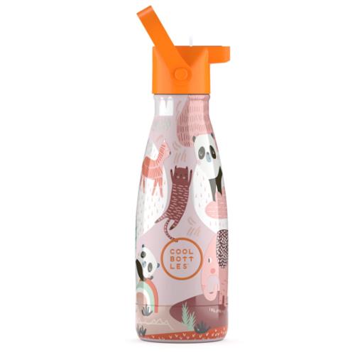 Botellas infantiles de 260 ml - Botella de Agua para Niños Panda Gang