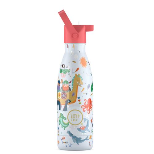 Botellas infantiles de 350 ml - Botella de Agua para Niños Brave Vikings