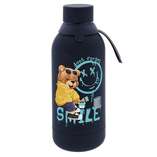 Botella termo acero 500ml. Black smile drip