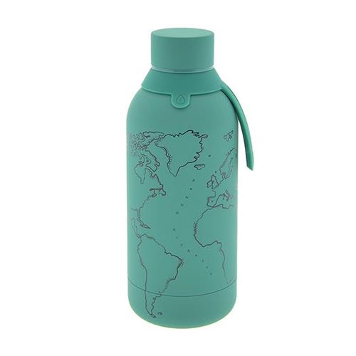 Botella termo acero 500ml. Peppermint World Map